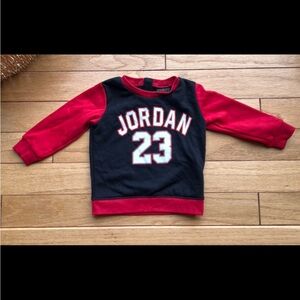 Jordan Kids Red and Black Sweater